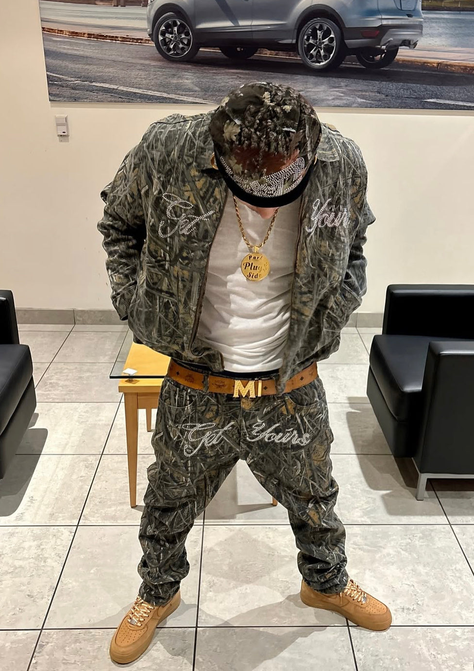 Camo Denim Jeans