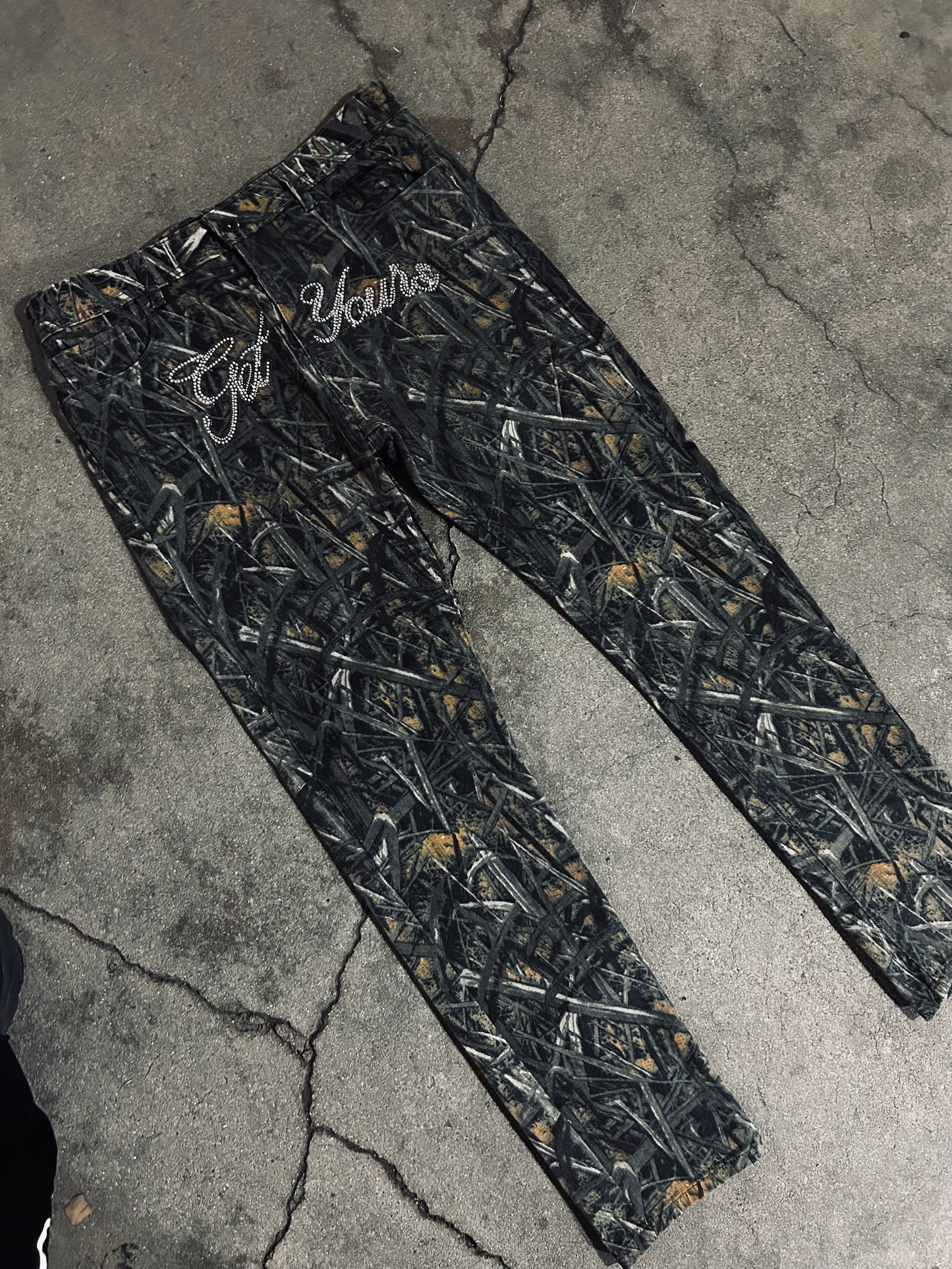 Camo Denim Jeans
